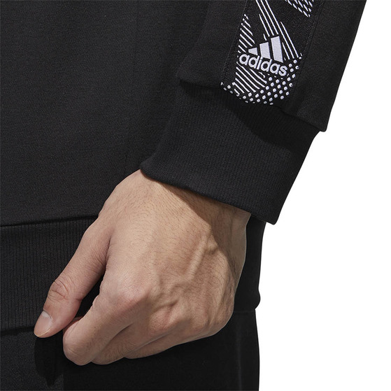 Bluza męska adidas Essentials Tape Sweatshirt czarna GD5448