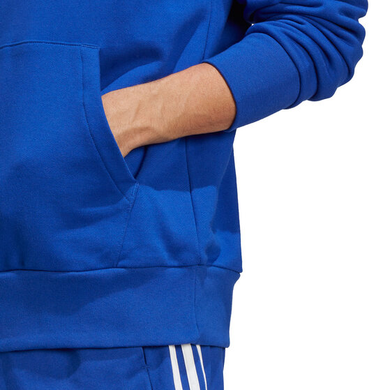 Bluza męska adidas Essentials French Terry Big Logo Hoodie niebieska IC9366