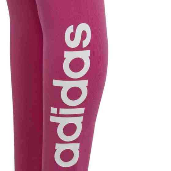 Legginsy dla dzieci adidas Essentials Linear Logo Cotton Tights różowe IC3581