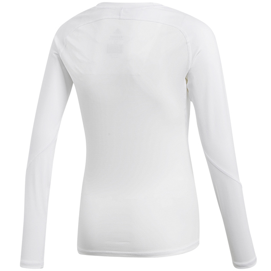 Koszulka dla dzieci adidas Alphaskin Sport LS Tee JUNIOR biała CW7325
