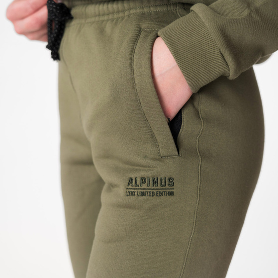 Spodnie bawełniane damskie Alpinus Eco Lynx oliwkowe AR18060