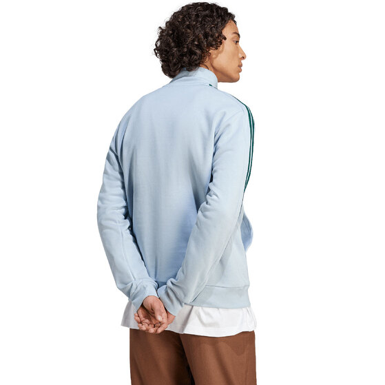 Bluza męska adidas Essentials Fleece 3-Stripes 1/4-Zip błękitna IJ8909