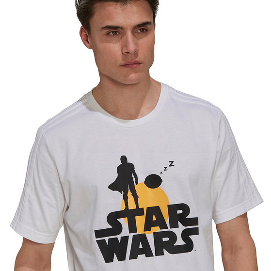 Koszulka męska adidas x Star Wars biała GS6223