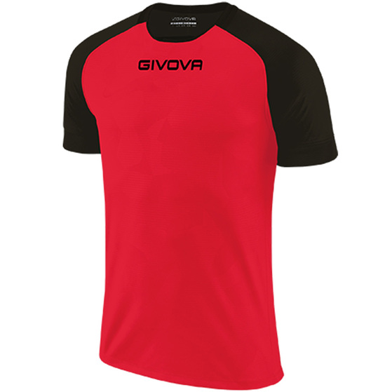 Koszulka Givova Capo MC czerwono-czarna MAC03 1210