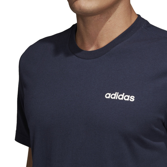 Koszulka męska adidas Essentials Plain Tee granatowa DU0369
