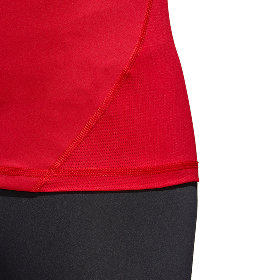 Koszulka męska adidas Alphaskin Sport LS Tee czerwona CW9490