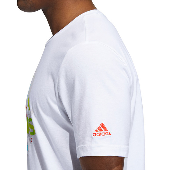Koszulka męska adidas Badge of Sport Tee biała GU2698