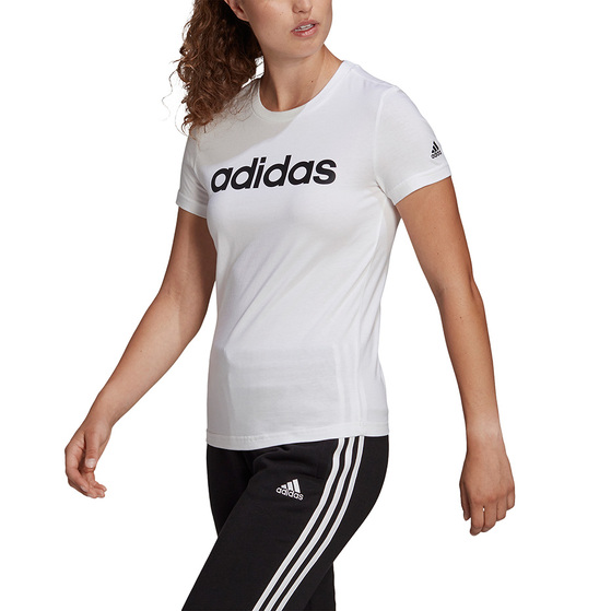 Koszulka damska adidas Essentials Linear biała GL0768