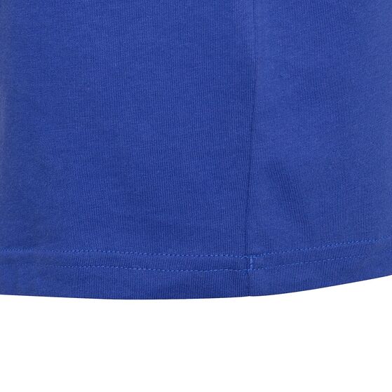 Koszulka dla dzieci adidas Essentials 3-Stripes Cotton Tee niebieska IC0604