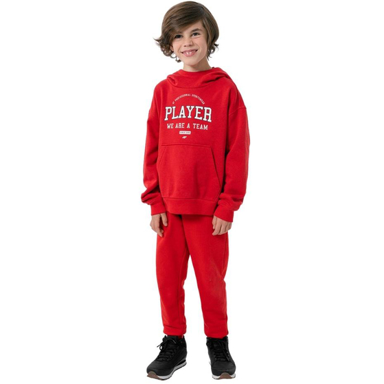 Bluza dla chłopca 4F czerwona HJZ22 JBLM006 62S