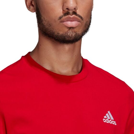 Koszulka męska adidas Essentials Embro czerwona GK9642