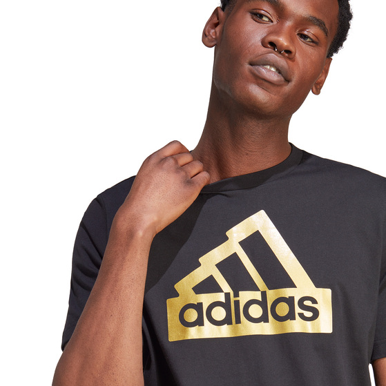 Koszulka męska adidas Sportswear Future Icons Metallic Tee czarna II3468