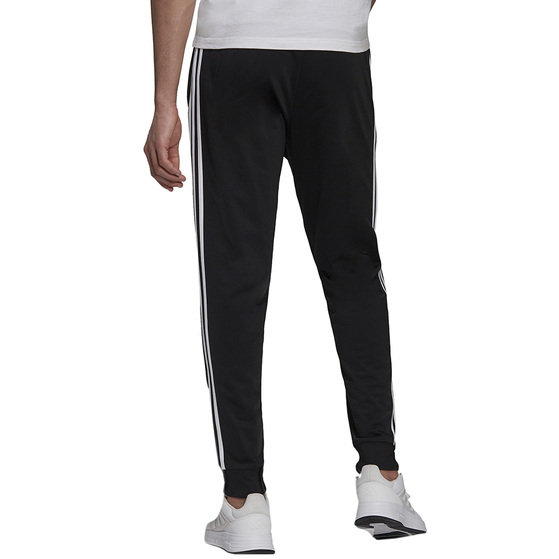 Spodnie męskie adidas Primegreen Essentials Warm-Up Tapered 3-Stripes Track czarne H46105