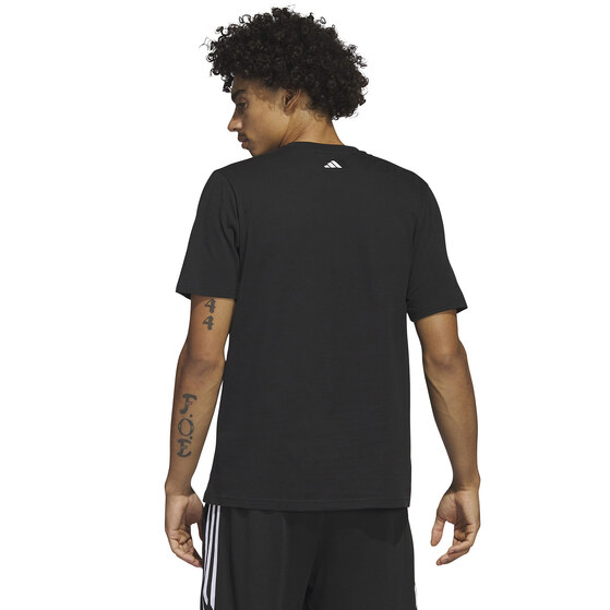 Koszulka męska adidas Lil' Stripe Basketball Graphic Tee czarna IC1867