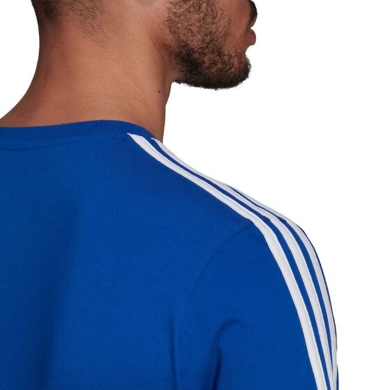 Koszulka męska adidas Essentials 3-Stripes Tee niebieska HE4410