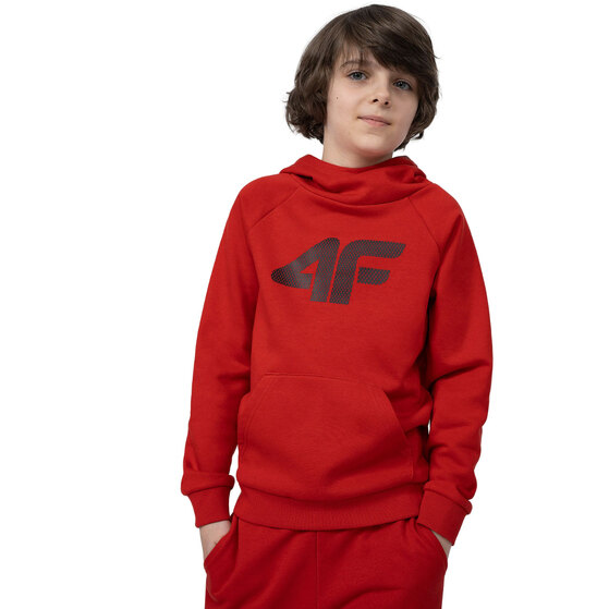 Bluza dla chłopca 4F czerwona 4FJSS23TSWSM220 62S