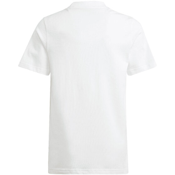 Koszulka dla dzieci adidas Essentials Small Logo Cotton Tee biała IB4093