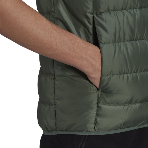 Kamizelka męska adidas Essentials Down Vest zielona HK4650