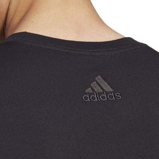 Koszulka męska adidas Essentials Single Jersey Linear Embroidered Logo Tee czarna IC9274