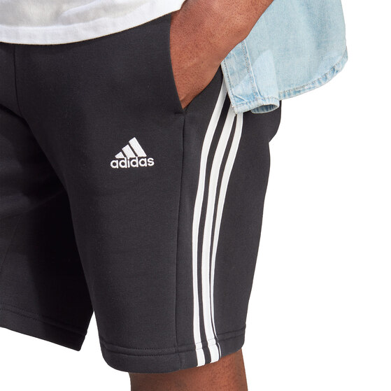 Spodenki męskie adidas Essentials Fleece 3-Stripes czarne IB4026