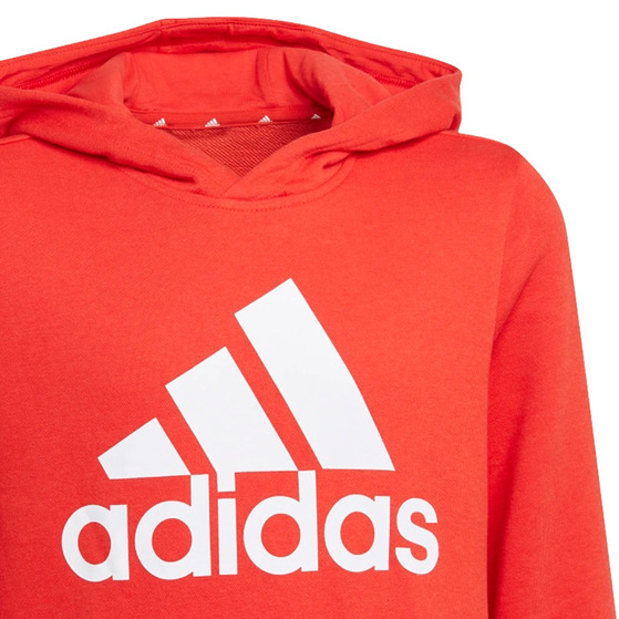 Bluza dla dzieci adidas Essentials Big Logo Hoodie czerwona GN4037