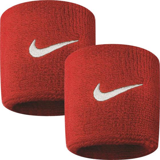 Frotki na rękę Nike Swoosh czerwone 2szt NNN04601