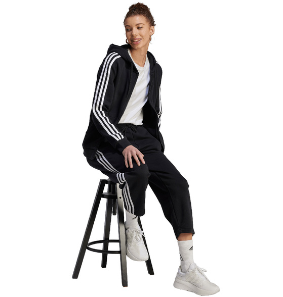 Adidas Essentials 3-Stripes Fleece dres damski komplet z kapturem